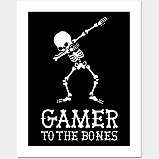 Gamer to the bones - DAB DABBING skeleton gaming Posters and Art